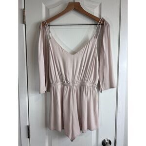 Some Days Lovin Women's Blush Pink Romper Adjustable Spaghetti Straps Size S